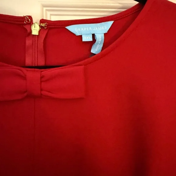 NWT Draper James Long-Sleeved Sadie Shift Dress in Ponte - Picture 6 of 7